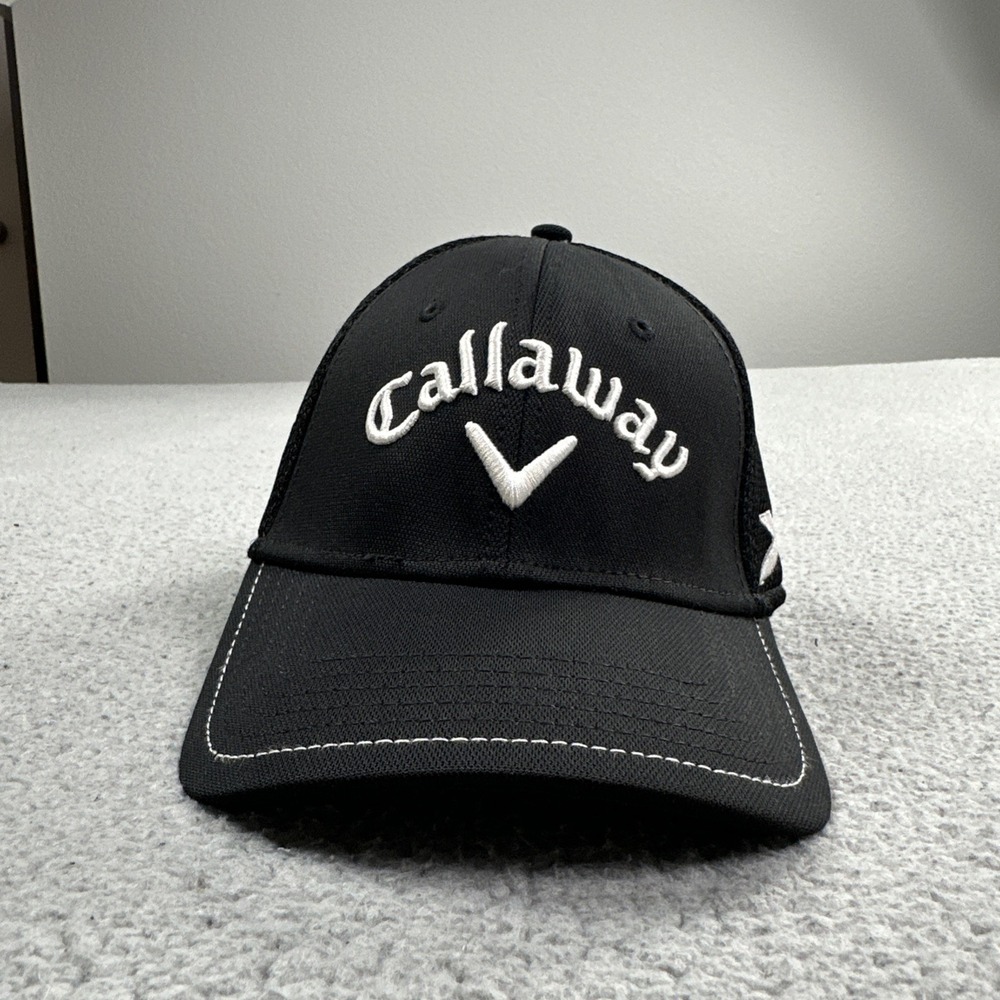 Callaway Tour Authentic Odyssey XR Bomb Golf Hat Men Small Medium Black Cap - Picture 3 of 14